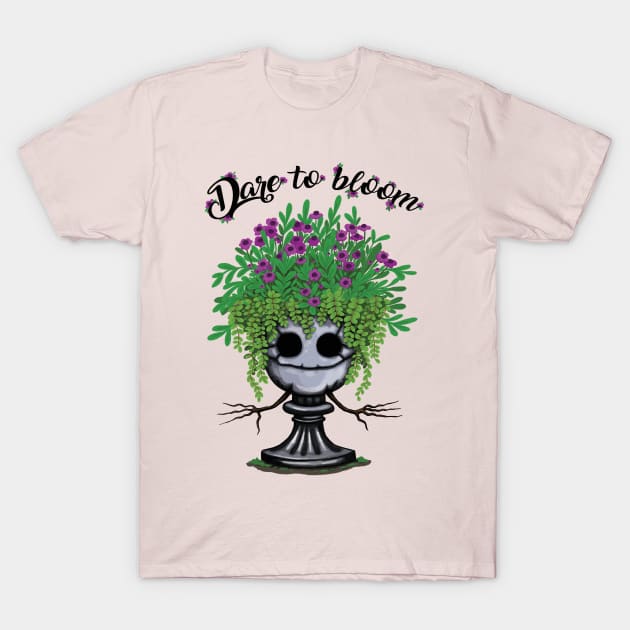 Dare to bloom T-Shirt by Raluca Iov